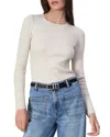 Rag & Bone Audrina Ribbed Crewneck Sweater In Off White