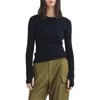 Rag & Bone Audrina Rib Sweater In Navy