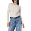 Rag & Bone Audrina Ribbed Crewneck Sweater In White