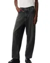 Rag & Bone Rb Baggy Authentic Rigid Straight Leg Jeans In Onyx