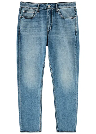 Rag & Bone Authentic Stretch Slim-leg Jeans In Mid Blu
