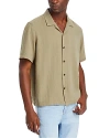 Rag & Bone Avery Cotton Short Sleeve Button-up Shirt In Vetiver