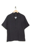 Rag & Bone Avery Resort Shirt In Black Geo