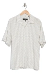 Rag & Bone Printed Resort Avery Shirt In White Geo In White Geo