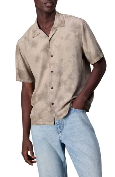Rag & Bone Men's Avery Washed Camp Shirt In Desert