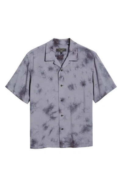 Rag & Bone Avery Washed Short Sleeve Shirt In Ombre