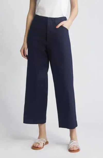RAG & BONE RAG & BONE BANKS LINEN BLEND CROP PANTS