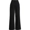Rag & Bone Banks Wide Leg Wool Blend Ankle Pants In Black