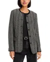 Rag & Bone Bartlet Tweed Boucle Single-breasted Jacket In Black Multi