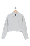 Rag & Bone Becca Crop Poplin Button-up Shirt In Storm