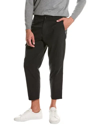 Rag & Bone Beck Cropped Peached Pant In Black