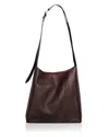 Rag & Bone Belize Leather Shopper Bag In Wine