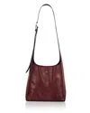 Rag & Bone Small Belize Basketweave Embossed Leather Shopper In Wine
