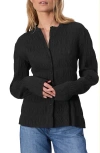 Rag & Bone Belle Ruched Shirt In Black
