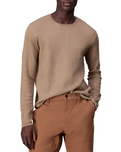 Rag & Bone Bennett Textured Crewneck Sweater In Desert