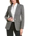 Rag & Bone Bianca Wool-blend Blazer In Green