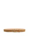 Rag & Bone Boyfriend Belt In Beige Suede