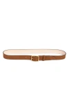 Rag & Bone Boyfriend Belt In Brown Wood