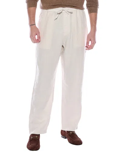 Rag & Bone Bradford Drawstring Linen Pant In Grey
