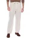 Rag & Bone Bradford Drawstring Linen Pant In Grey