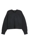 Rag & Bone Bridget Crewneck Wool Blend Sweater In Charcoal