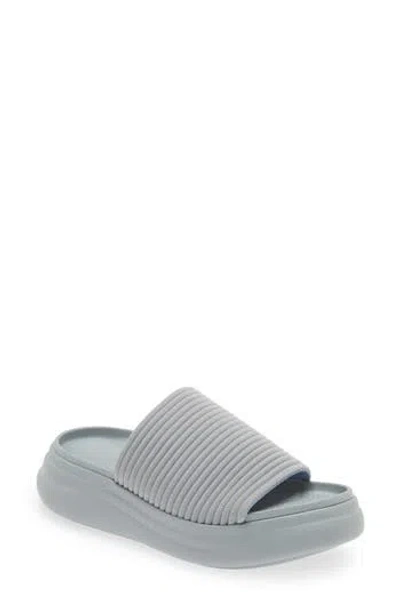 Rag & Bone Brixley Knit Slide Sandal In Grey/blue