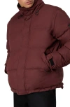 Rag & Bone Bubble Down Puffer Jacket In Mahogany