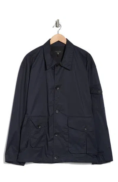 Rag & Bone Cade Stretch Cotton Utility Jacket In Salute
