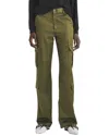 Rag & Bone Cailyn Satin Wide-leg Cargo Pants In Green