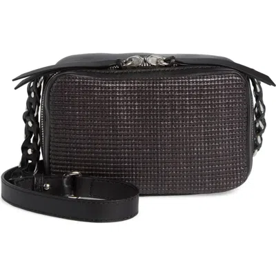 RAG & BONE RAG & BONE CAMI STRAW & LEATHER CAMERA BAG