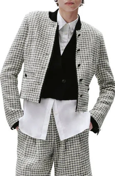 RAG & BONE RAG & BONE CARMEN CHECK COTTON BLEND TWEED JACKET