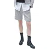 Rag & Bone Carmen Tailored Houndstooth Shorts In Blackwhite