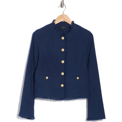 Rag & Bone Carmen Crop Blazer In Navy