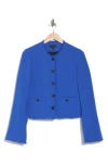 Rag & Bone Carmen Tailored Fringe Jacket In Bright Blue