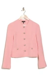 Rag & Bone Carmen Linen Blend Jacket In Pink