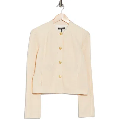 Rag & Bone Carol Woven Jacket In Ecru