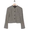 Rag & Bone Carol Woven Jacket In White/black