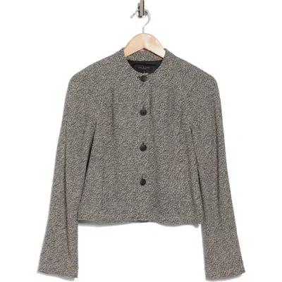 Rag & Bone Carol Woven Jacket In White/black