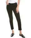 Rag & Bone Alex Worn Black High-rise Straight Jean In Black