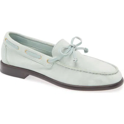 Rag & Bone Carter Suede Boat Loafers In Mint Suede