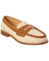 Rag & Bone Carter Canvas & Leather Loafer In Brown