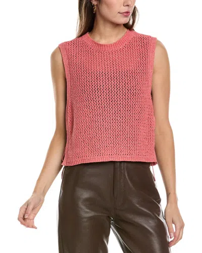 Rag & Bone Carter Crochet Muscle Tank In Pink