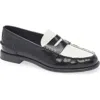 Rag & Bone Carter Penny Loafer In Black/white