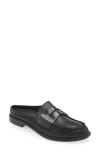 Rag & Bone Carter Penny Loafer Mule In Black Leather