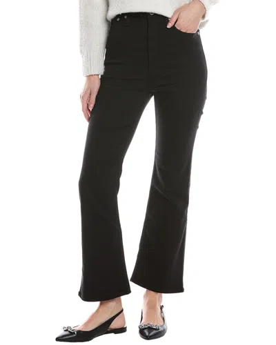 Rag & Bone Casey Black High-rise Ankle Flare Jean