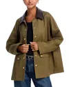 Rag & Bone Khaki Cassidy Cotton Jacket In Army