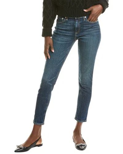 Rag & Bone Cate Mid-rise Marigold Ankle Skinny Jean In Blue