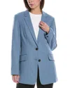 Rag & Bone Charles Twill Blazer In Blue