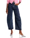 Rag & Bone Charlie Quilted High-rise Barrel Jeans In Karina Quilted