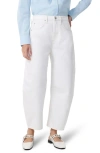 Rag & Bone Charlie High-rise Barrel Jeans In White